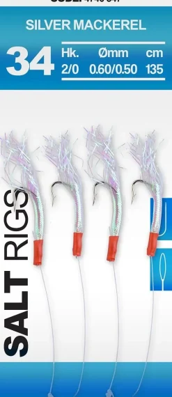 Spro Salt Rigs #34 4 1,35m Silver Mackerel